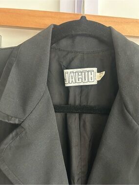 Jacob Black Satin-Trim Women's Blazer Dress
